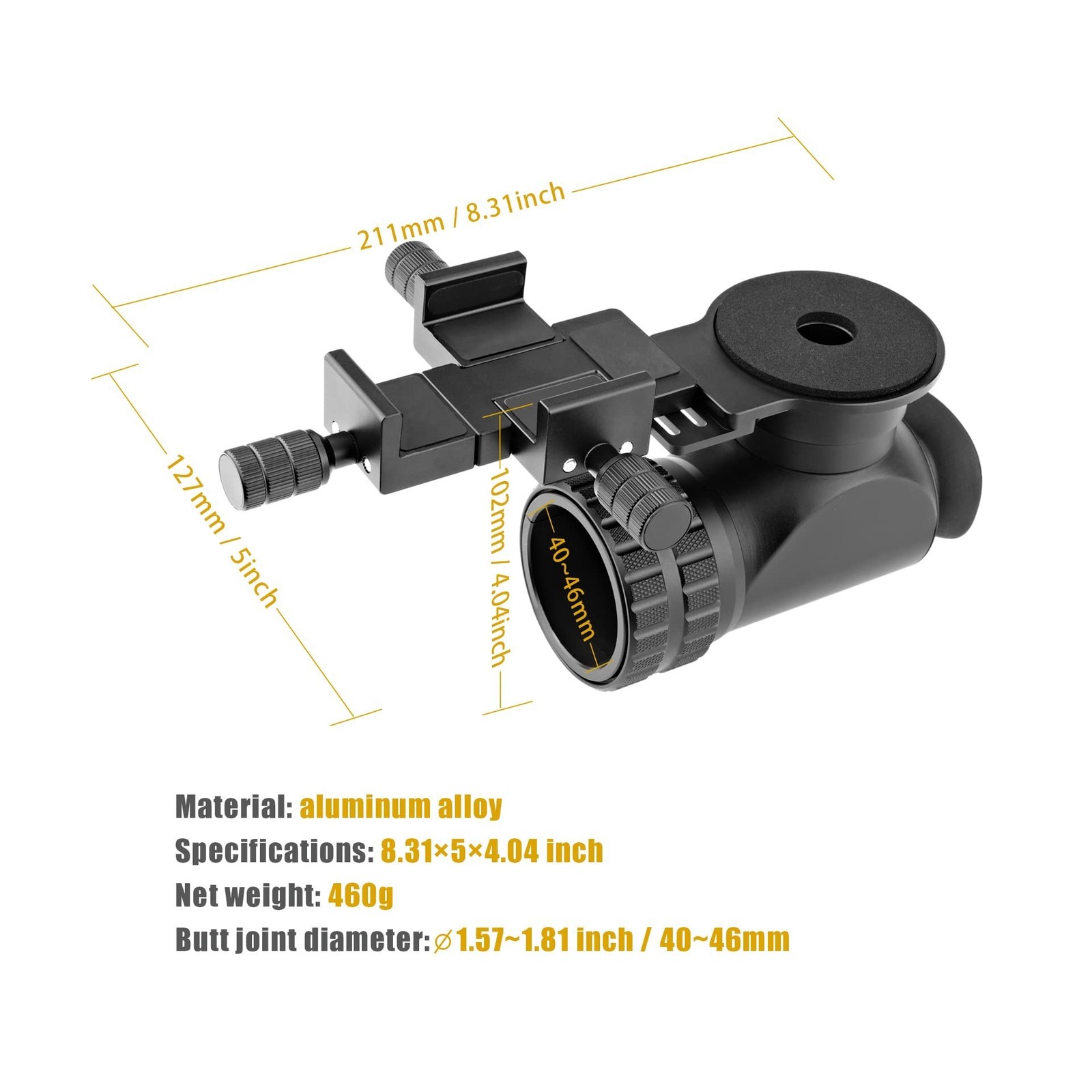 Scope Side Camera Adapter Bracket - to Be Used with Phone - for Outdoor Scenes