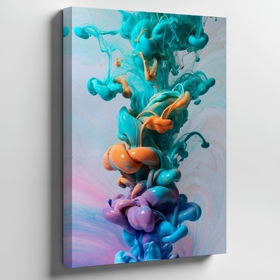 Wall Art Mesmerizing Abstract Composition Featuring Swirling Fluid Shapes In