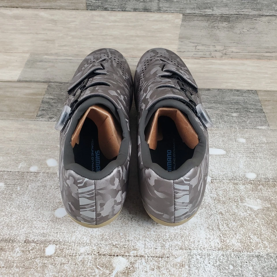 禧玛诺 SH RX600 F09 骑行鞋 9 码运动砂米色 2 螺栓运动鞋 — 第 3/4 张图片