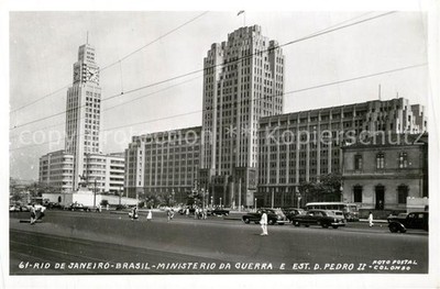 Rio de Janeiro Ministerio da Guerra e Estacao Dom Pedro II