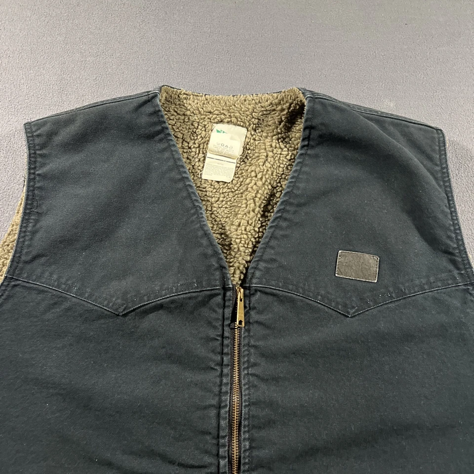 Chaleco De Colección Llave Para Hombres 2XL Azul Ropa de Trabajo Sherpa Forrado Pato Lona Cálido Seco *LEER* Foto 2 de 4