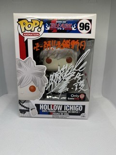 HOLLOW ICHIGO DUAL SIGNED FUNKO SIGNED BY MASAKAZU MORITA AND JOHNNY YONG BOSCH