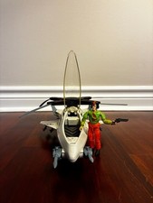 Vintage 1988 G.I. Joe Skystorm X-Wing Chopper w/ Windmill & Gun. Fully Complete