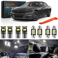LED Light Bulbs Interior Light Kit for Dodge Charger 2011-2022 White Dome Lights