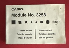 Casio Watch Module No. 3258 ESF Users Guide -...
