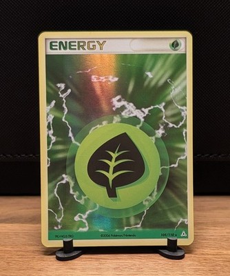Pokemon TCG Leaf Energy 105/110 Holo EX Ruby & Sapphire EX Holon Phantoms 2006