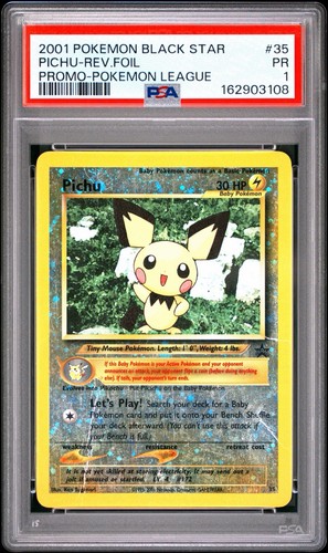 Pichu graded PSA 1 for sale on eBay