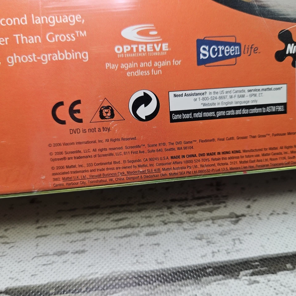 Mattel Nickelodeon Scene It? The DVD Trivia Game 2006 New Sealed Family Game - Image 3 of 4