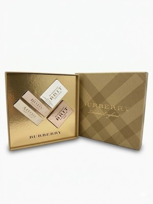 BURBERRY 4 PCS MINI SET FOR WOMEN 0.17 oz (BRIT RHYTHM+BODY+RHYTHM FLORAL+TENDER