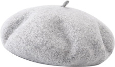 Wool Berets for Women - Classic French Beret Hats for Women and Kids, Solid Colo