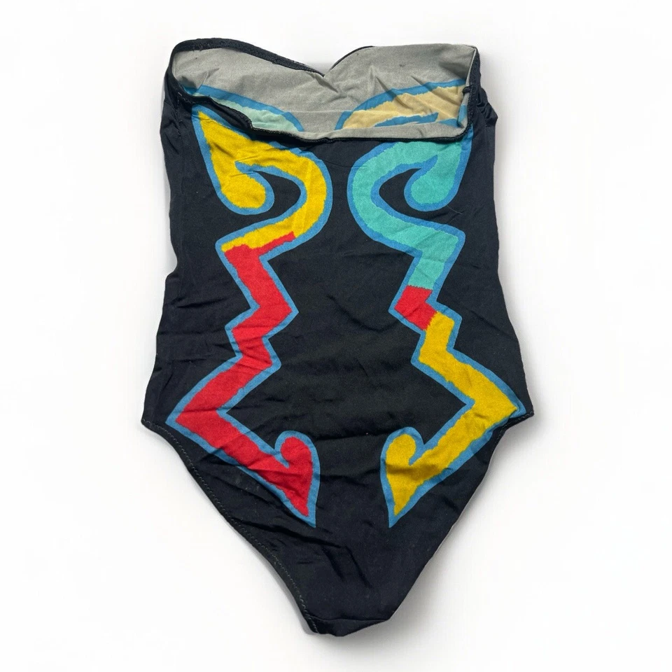 Traje de baño para mujer súper raro YSL Yves Saint Laurent con logotipo talla S/M Foto 2 de 4