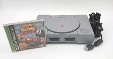Sony PlayStation 1 PS1 Console Bundle SCPH-9001 OEM Cables  Game TESTED