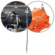 Mopar 904 Billet Ss Braid Locking Transmission Dipstick Firewall Mount