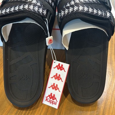 Kappa Authentic Luria 1 Black White Logo Slides Size 46 / 12  display picture 1