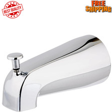 5-3/8 Inch Nose Diverter Tub Spout, 1/2 Inch IPS Connection, Chrome Finish, 1508