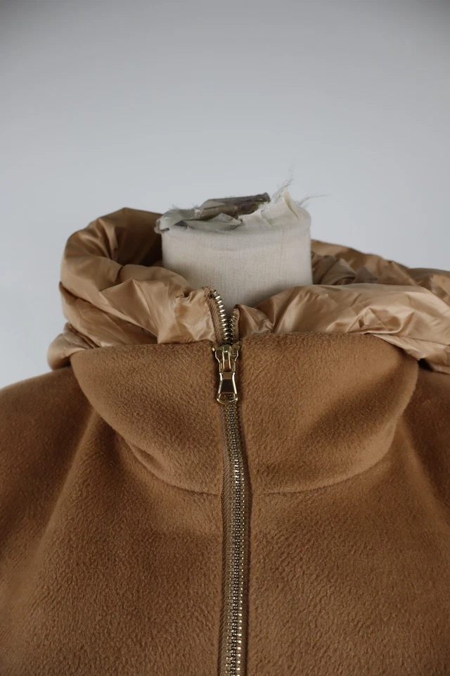 Marella Manteau Matelassé Femme Taille 46 VINTAGE ZIP - Photo 2/4