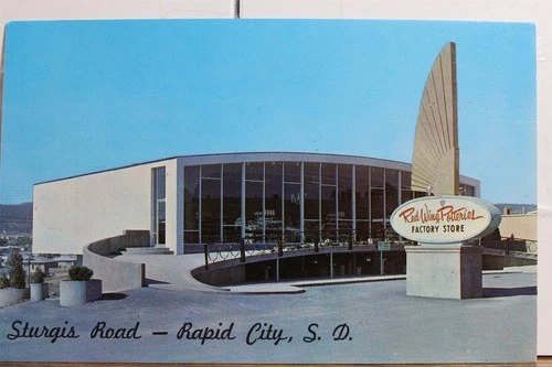 South Dakota SD Rapid City Red Wing Potteries Store Postcard Old Vintage Card PC