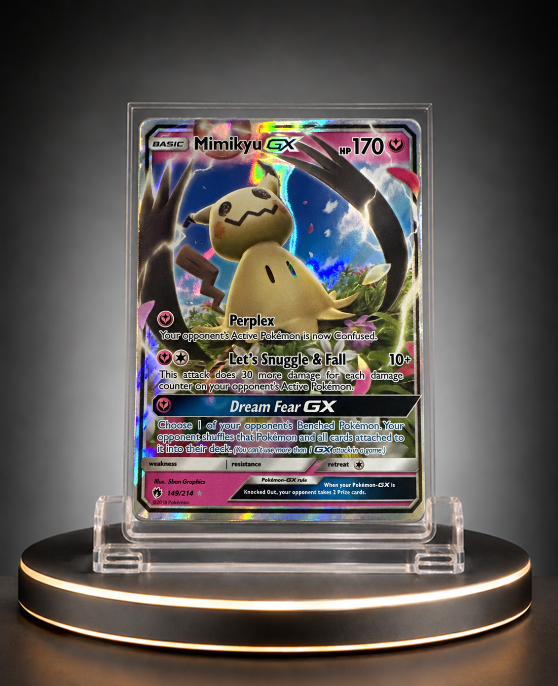 Mimikyu GX 2018 Sun & Moon: Lost Thunder #149/214 Holo Price Guide