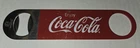 Vintage Coca-Cola Red Metal Bottle Opener Coke 7" Flat Bartending Tool Bar Blade