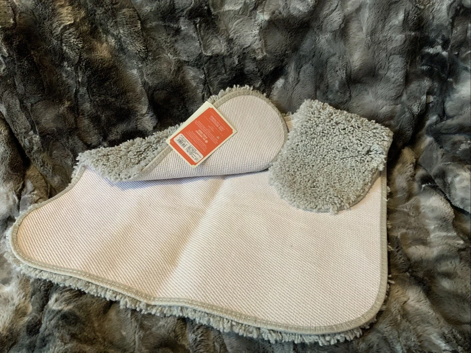 Alfombra de contorno de baño Opalhouse (24x20, gris) peluda suave/antideslizante Foto 4 de 4