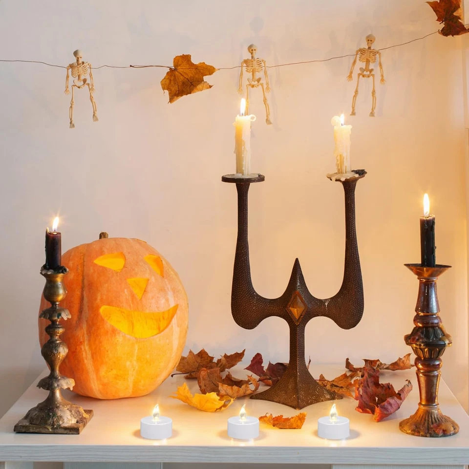 Flickering Warm White LED Tea Lights - 12 to 400 Pack Options Available - Image 4 of 4