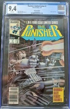 Punisher Limited Series #1 CGC 9.4/NM WhPgs Newsstand 1st Solo Punisher Series