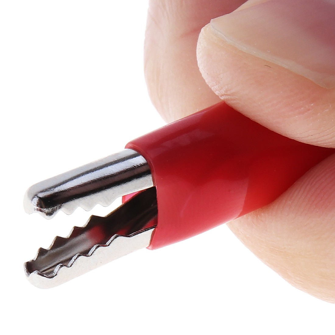 8pcs Double-ended Wire Crocodile Alligator Clips Test Line Leads Jumper Cable US