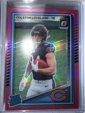 2025 Panini Donruss - Rated Rookie Colston Loveland #310 Optic Preview Pink...