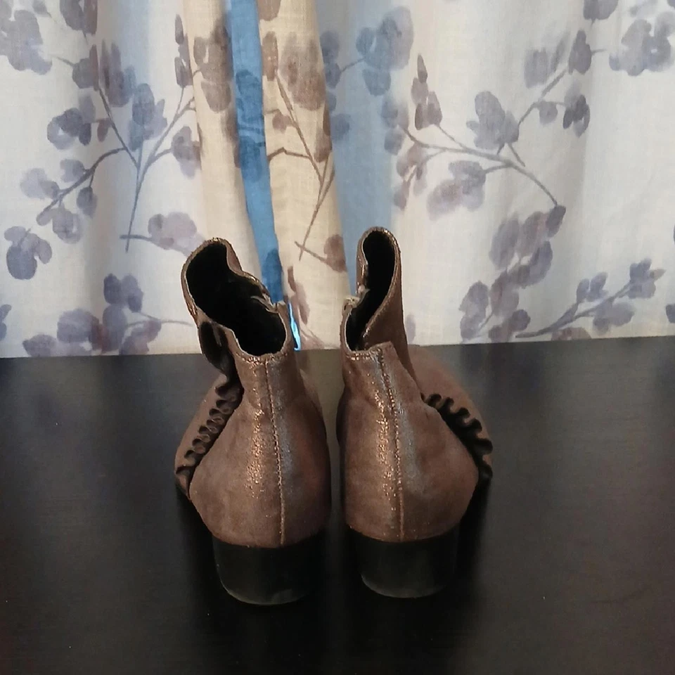 Botines JustFab marrón brillante Foto 4 de 4