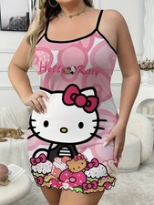 NEW Kitty Face Sanrio Women Nightgown Sleepwear Sleep Dress Size 18
