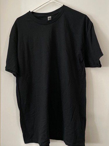 lot 2 XXL black blank tshirt gildan heavy cotton