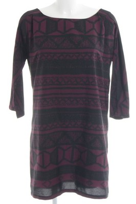 VERO MODA Midikleid Damen Kleid Gr. DE 38 braunrot-schwarz Casual-Look
