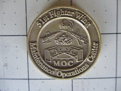 USAF 51st Fighter Wing MOC Challenge Coin, Maintenance Operations Center