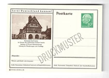 P 24 Bildpostkarte Imprimer Échantillon 10 Pfennig Heuss - Grand Gerau