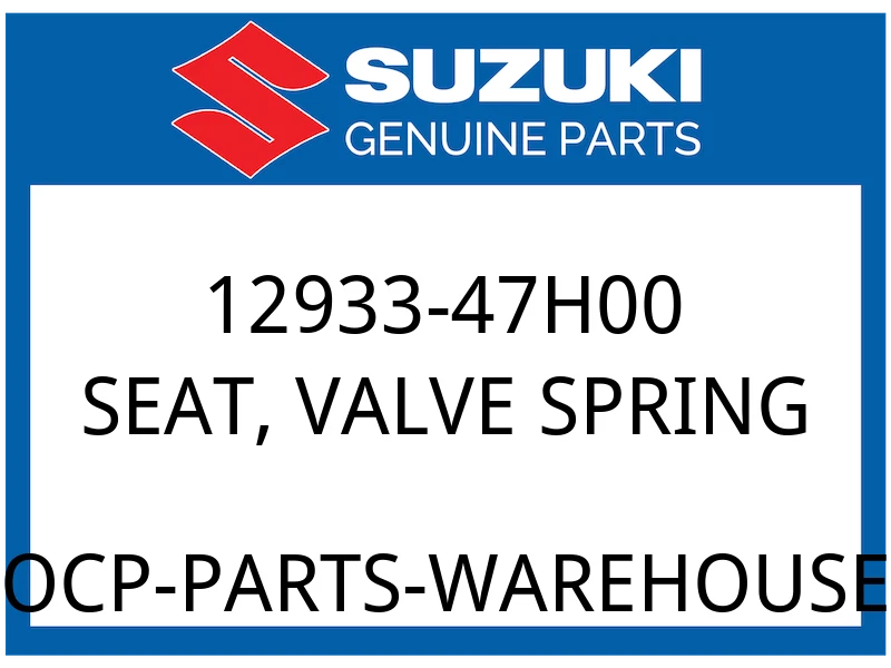 SEAT, VALVE SPRING
