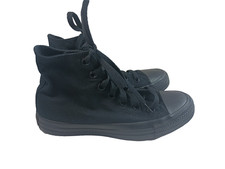 Converse Chuck Taylor All Star HI Top Shoes Black Monochrome Size 5 Men 7 Womens