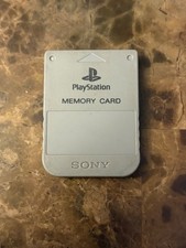 Sony Playstation 1 PS1 Official OEM 15 Block Memory Card SCPH-1020 Gray Tested