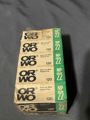 ORWO NP 22 Filmfabrik Wolfen 120 Black and White lot 10 films expired
