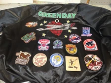 Green Day Saviors Tour 24 Satin Bomber Jacket - Large - Official Merch - NWT 