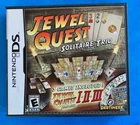 Quest Trio: Jewels, Cards and Tiles (Nintendo DS, 2008) w/ Manual - Ships Free