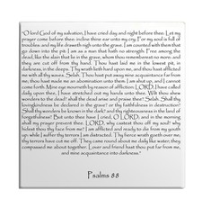 Fridge Magnet Psalms Chapter 88 English TEHILLIM Old Testament Holy Bible Torah