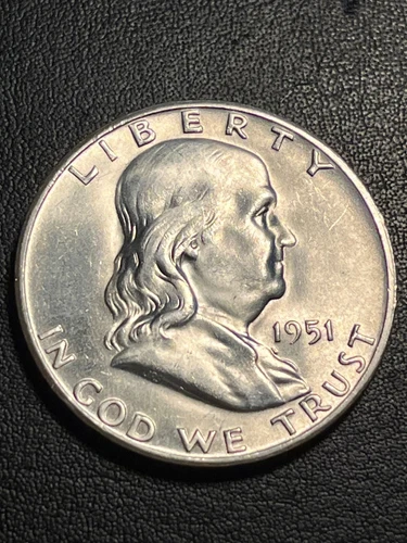1951-S  Franklin Half Dollar Choice BU+ - Nice early Date #H1