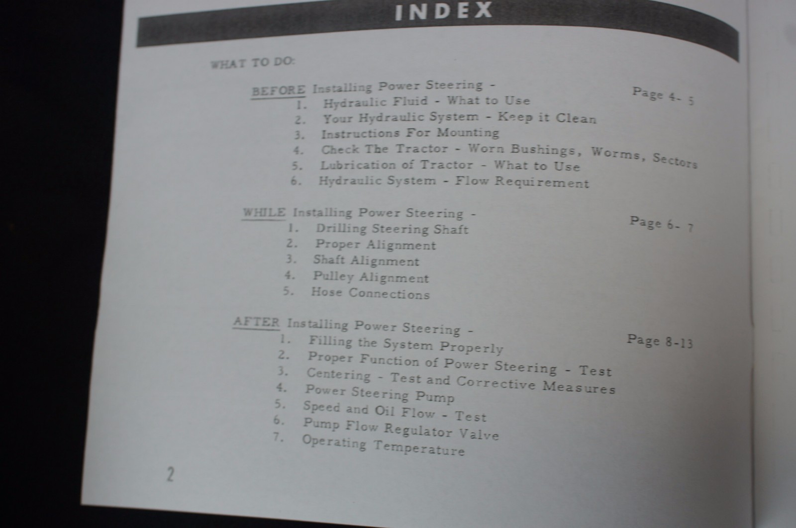 CharLynn Power Steering Tractor Owner's Install Manuals Farmall M