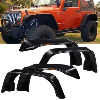Extender Flat Fender Flares w/ LED Light For 2007-2017 ...