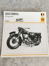 Gillet Herstal 500 superconfort 1949 Carte moto Collection Atlas Belgique