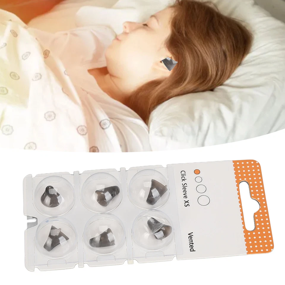 (XS) 6pcs Click Sleeve Vented Silikon Anti Static Waschbare Sound-Verstärke EGG♪