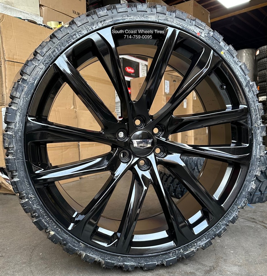 26'' inch Escalade BLACK WHEELS Silverado Tahoe Yukon Sierra 33'' MUD ...