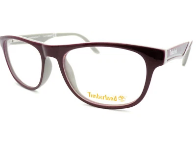 Timberland Monture Bordeaux Sur Ciment Gris 53mm Spectacles TB1267 069 - Photo 1/4