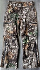 Realtree Camoflauge Cargo Scent Factor Hunting Pants Kids Size M Cargo