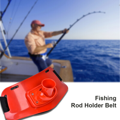 Tbest Stand Up Fishing Fighting Belt Waist Rod Pole Holder, Boat Rock Canna da pesca Pole Holder regolabile Cintura da combattimento Cintura Fish Tackle Accessori Bianco